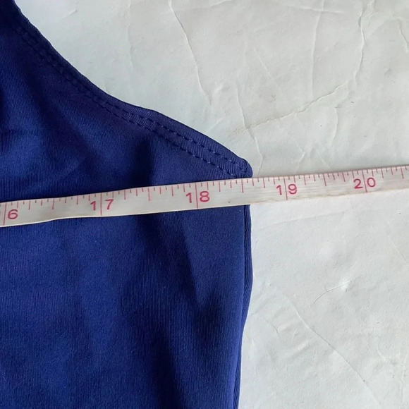 Fabletics Chiara tank top, navy. Halter neck. Women’s size M (6-8) NWT - Picture 6 of 11